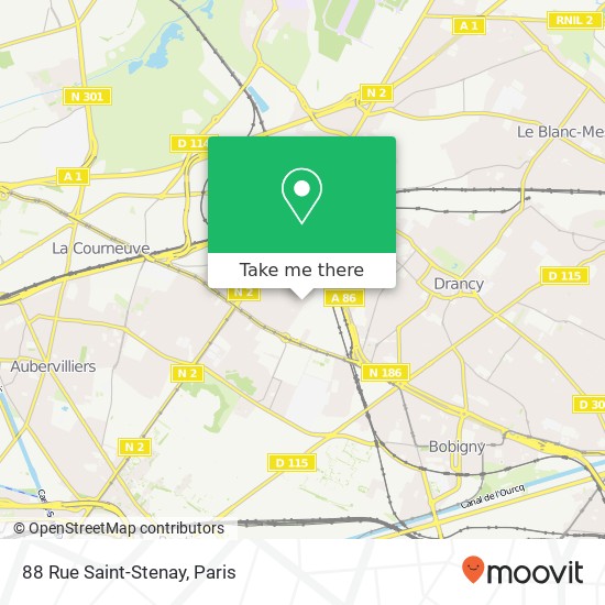 Mapa 88 Rue Saint-Stenay