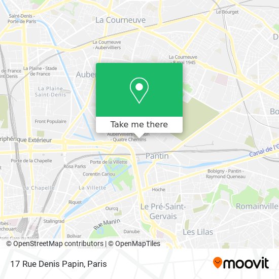 Mapa 17 Rue Denis Papin