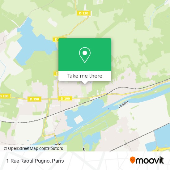 Mapa 1 Rue Raoul Pugno