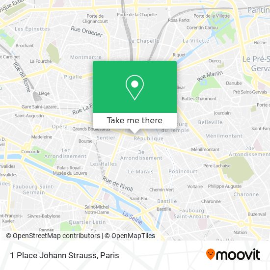 Mapa 1 Place Johann Strauss