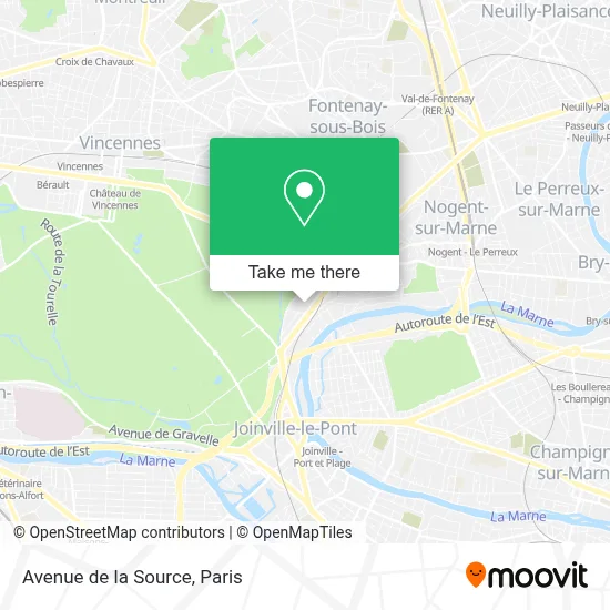 Avenue de la Source map