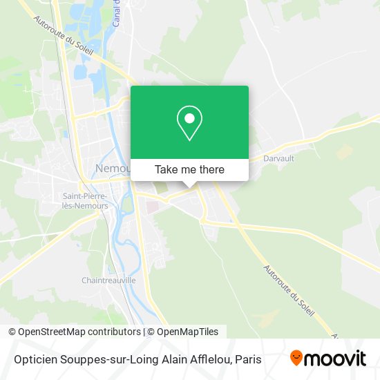 Opticien Souppes-sur-Loing Alain Afflelou map