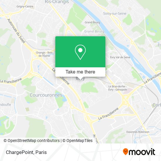 Mapa ChargePoint