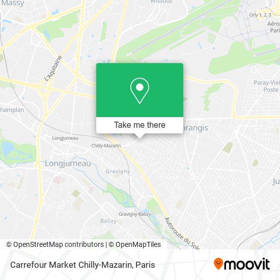 Carrefour Market Chilly-Mazarin map
