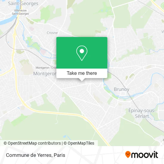 Commune de Yerres map