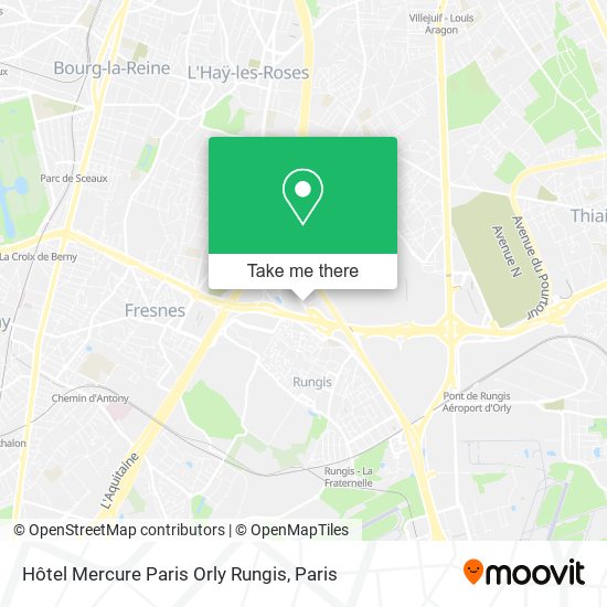 Hôtel Mercure Paris Orly Rungis map