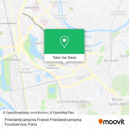 Mapa Frieslandcampina France Frieslandcampina Foodservice