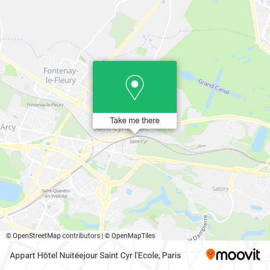 Appart Hôtel Nuitéejour Saint Cyr l'Ecole map