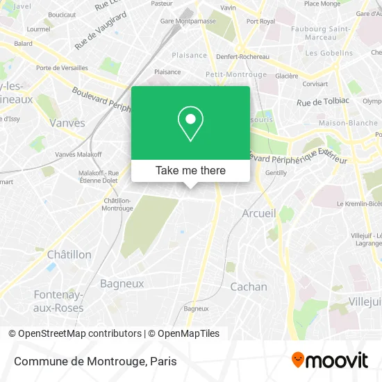 Commune de Montrouge map