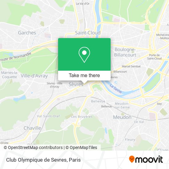 Club Olympique de Sevres map