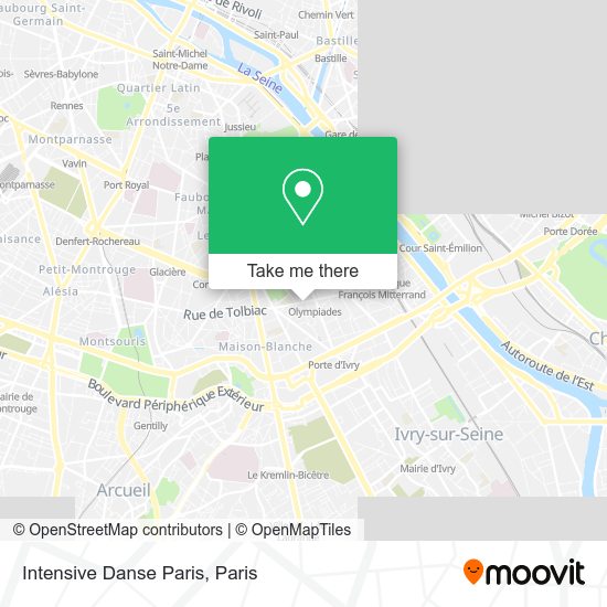 Intensive Danse Paris map