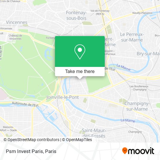 Mapa Psm Invest Paris