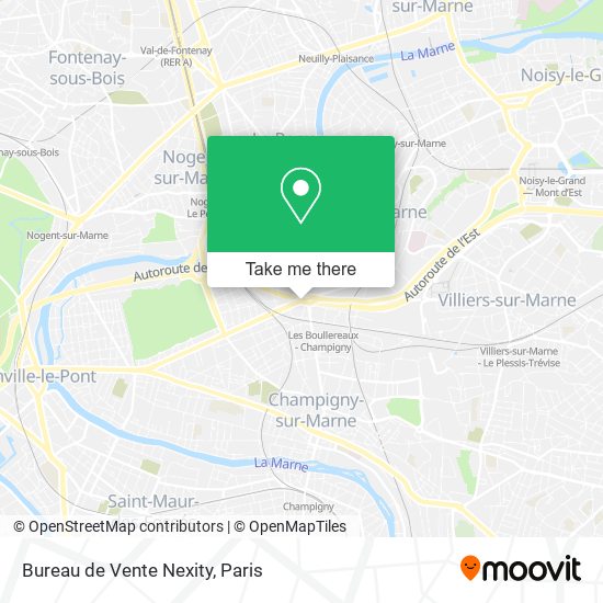 Bureau de Vente Nexity map