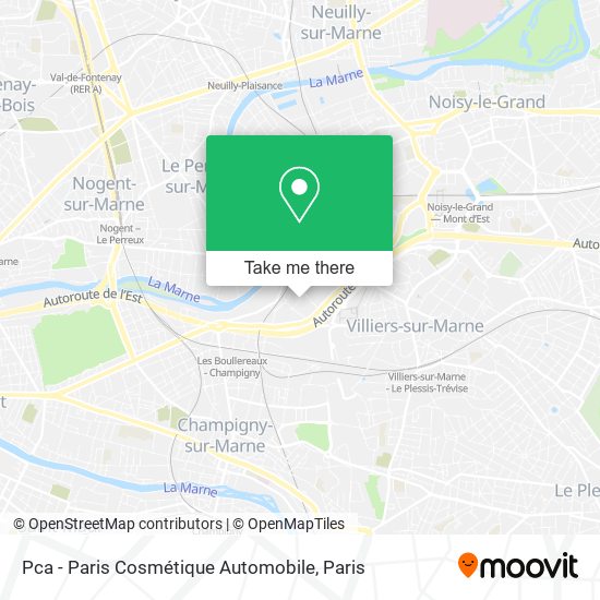 Pca - Paris Cosmétique Automobile map