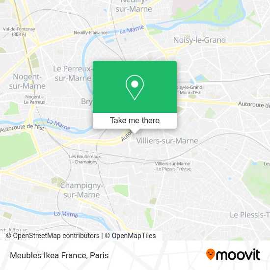 Meubles Ikea France map