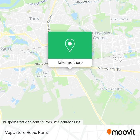 Mapa Vapostore Repu