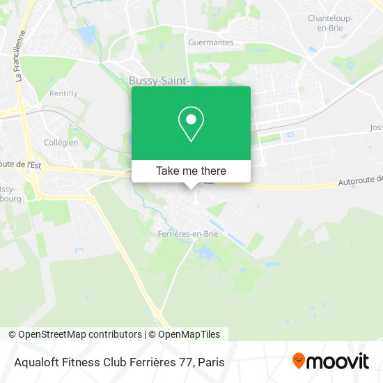 Aqualoft Fitness Club Ferrières 77 map