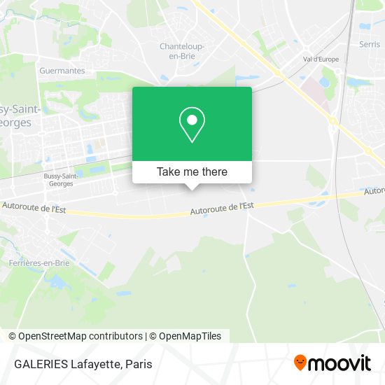 GALERIES Lafayette map