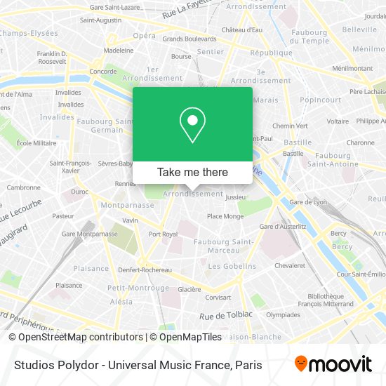 Mapa Studios Polydor - Universal Music France