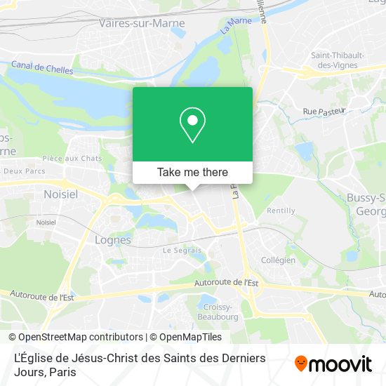 Mapa L'Église de Jésus-Christ des Saints des Derniers Jours