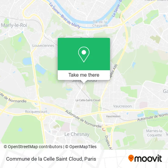 Commune de la Celle Saint Cloud map