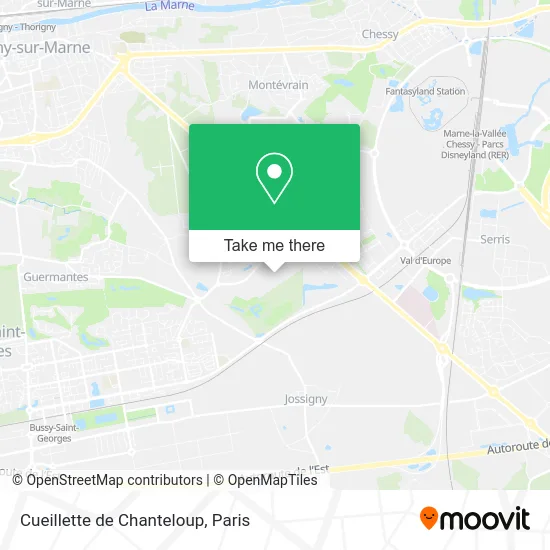 Cueillette de Chanteloup map