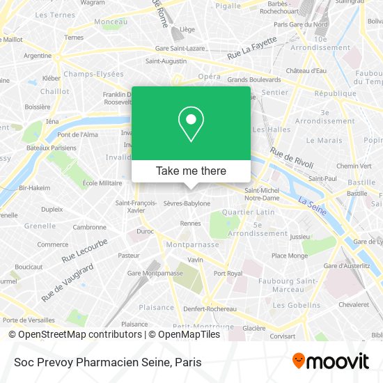 Soc Prevoy Pharmacien Seine map