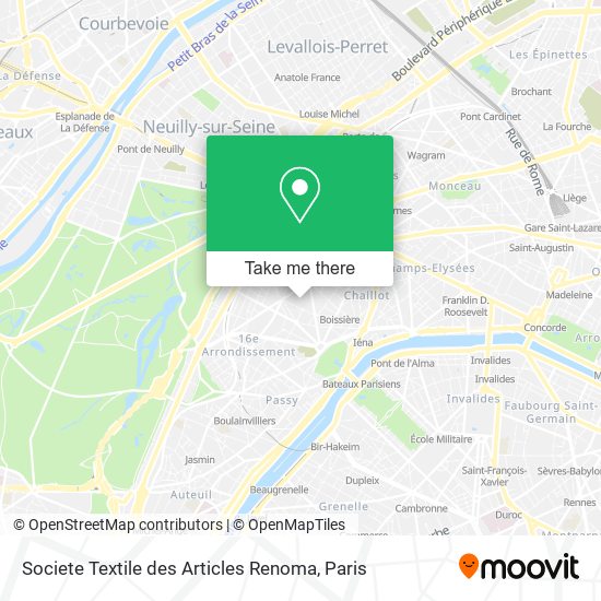 Societe Textile des Articles Renoma map