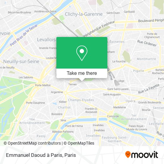 Emmanuel Daoud à Paris map