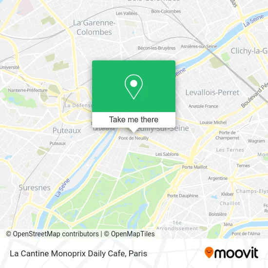 La Cantine Monoprix Daily Cafe map