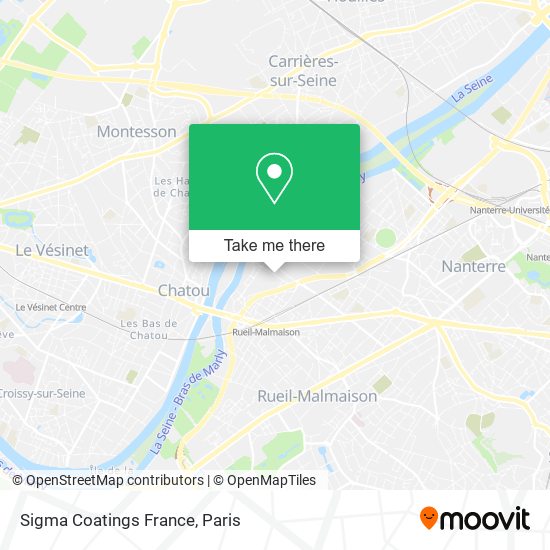 Mapa Sigma Coatings France