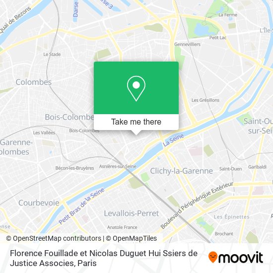 Mapa Florence Fouillade et Nicolas Duguet Hui Ssiers de Justice Associes