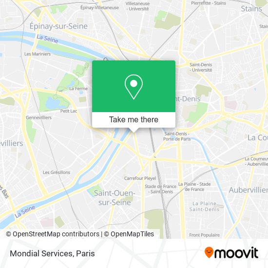 Mondial Services map