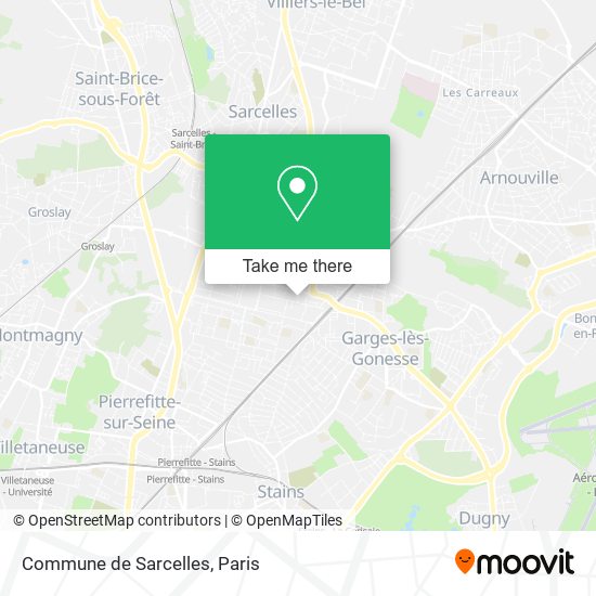 Commune de Sarcelles map