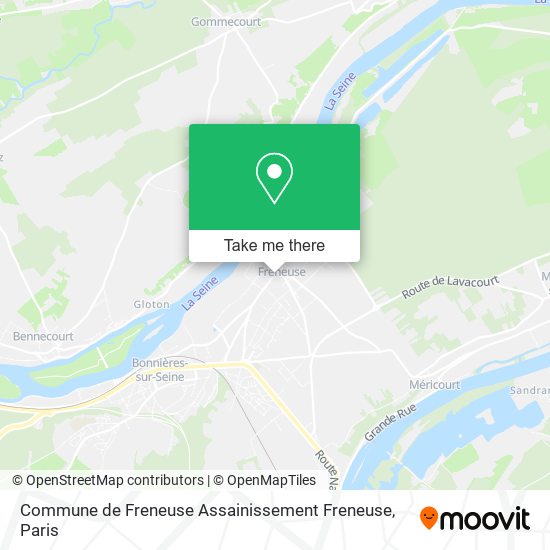 Mapa Commune de Freneuse Assainissement Freneuse
