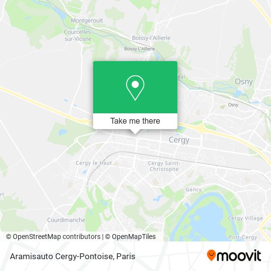Aramisauto Cergy-Pontoise map
