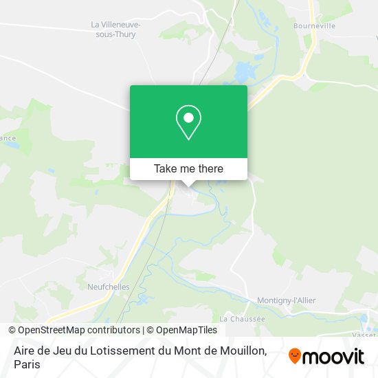 Mapa Aire de Jeu du Lotissement du Mont de Mouillon