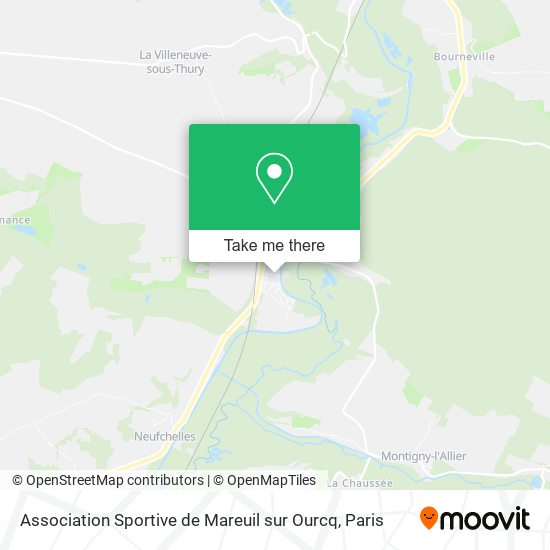 Mapa Association Sportive de Mareuil sur Ourcq