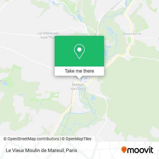 Le Vieux Moulin de Mareuil map