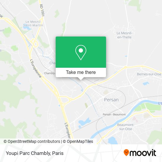 Youpi Parc Chambly map