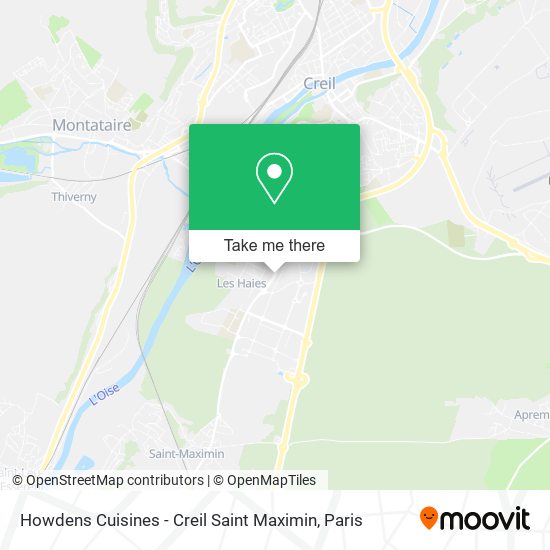Howdens Cuisines - Creil Saint Maximin map