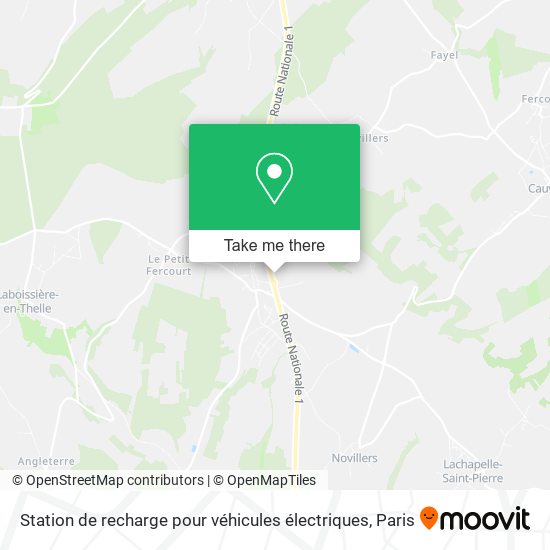 Mapa Station de recharge pour véhicules électriques