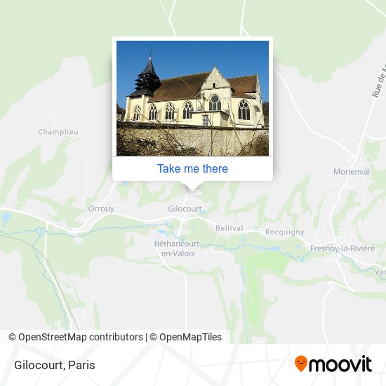 Mapa Gilocourt