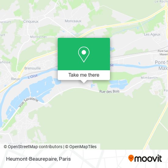 Mapa Heumont-Beaurepaire