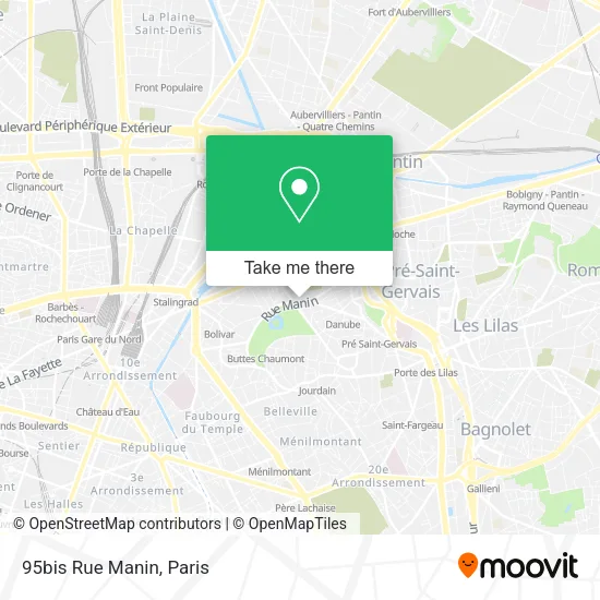 95bis Rue Manin map