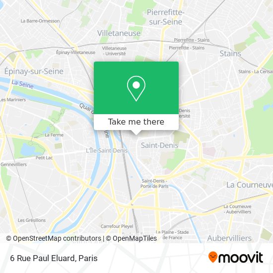 Mapa 6 Rue Paul Eluard