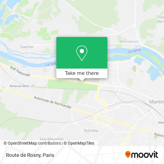 Route de Rosny map