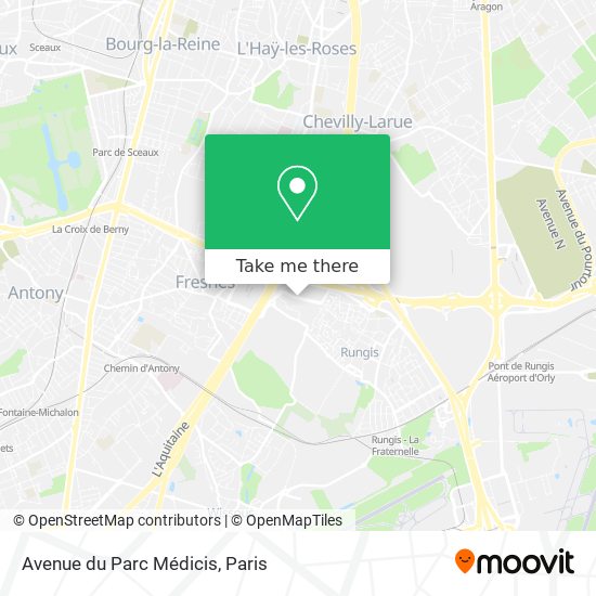 Avenue du Parc Médicis map