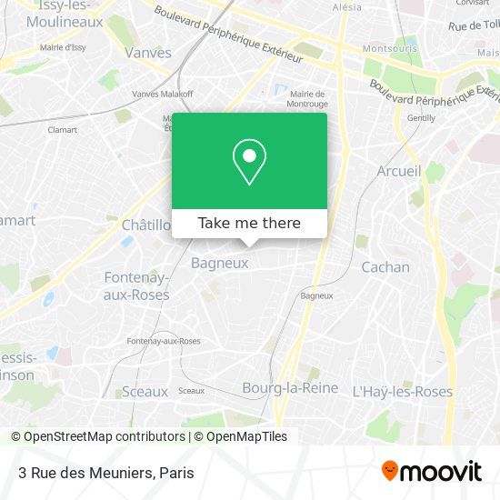 Mapa 3 Rue des Meuniers