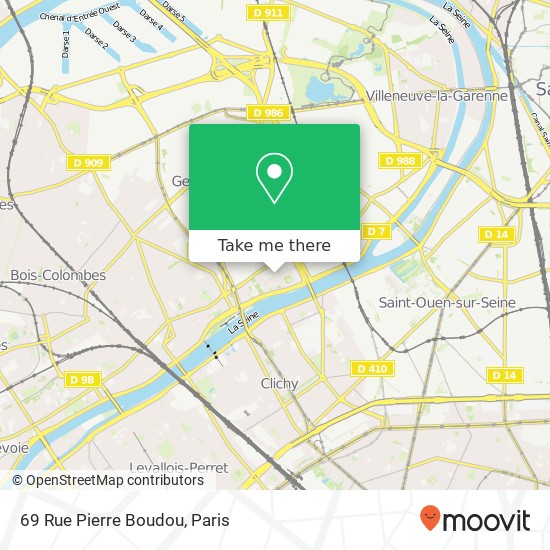 69 Rue Pierre Boudou map